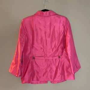 Susan Graver hot Pink blazer size small